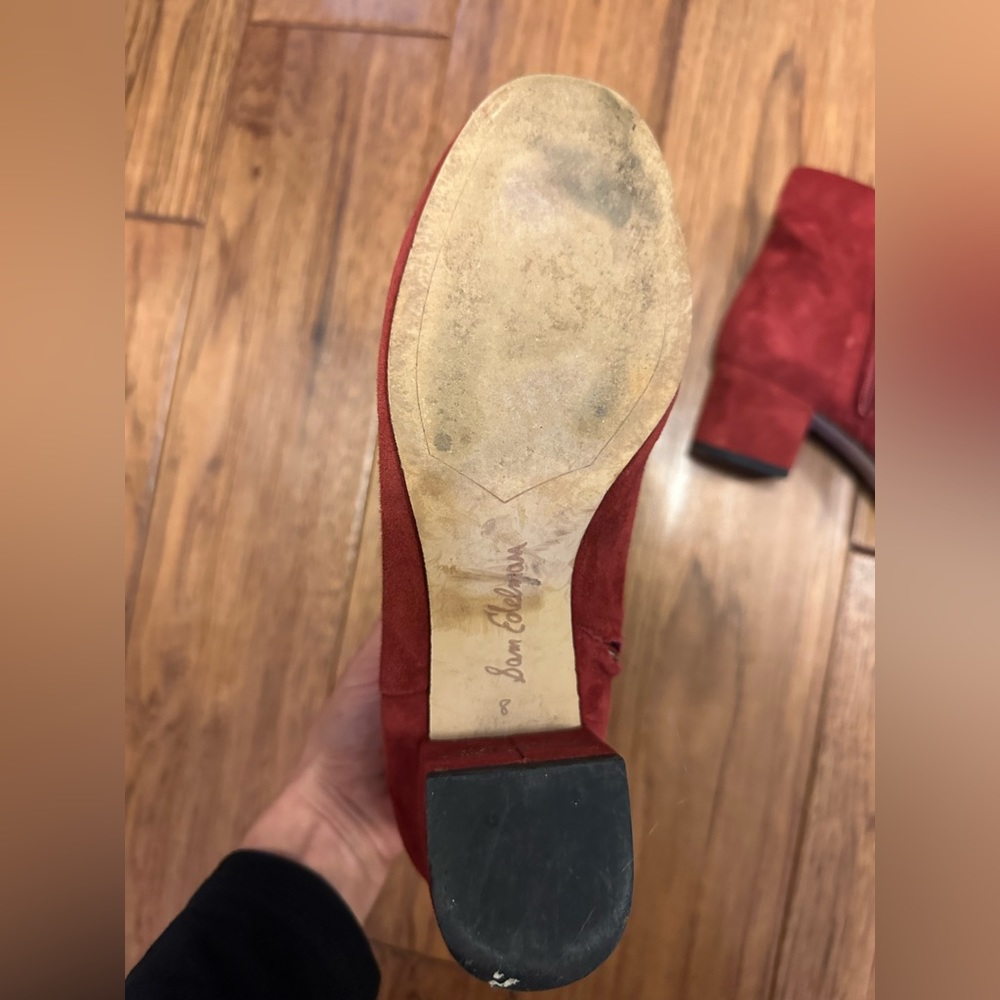 Sam Edelman Red Suede Bootie - Picture 4 of 4
